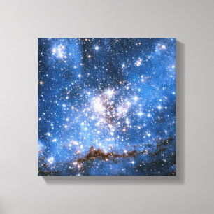 Nebula NGC 346 spädbarnsstjärnor - Hubble-rymdfoto Canvastryck