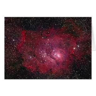 Nebula NGC 6523 för lagun M8 Hälsningskort