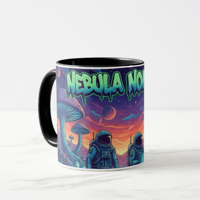 Nebula Nomads Space Astronaut Sci-Fi Combo Coffee  Mugg (Framsida vänster)