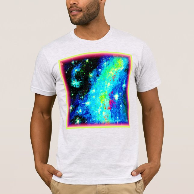 Nebula och Space Cosmic Design. Köp nu T Shirt (Framsida)