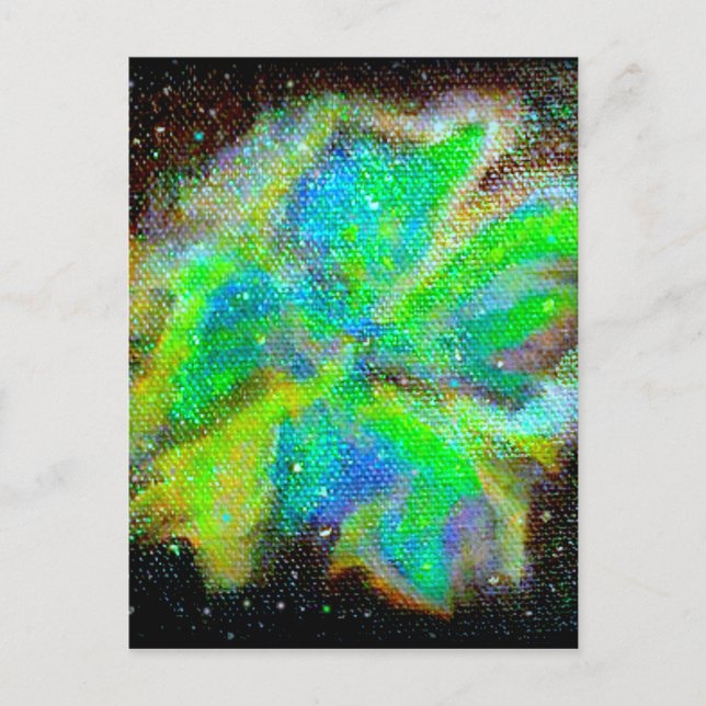 Nebula och Stardust Cosmic Space Scene Vykort (Framsida)