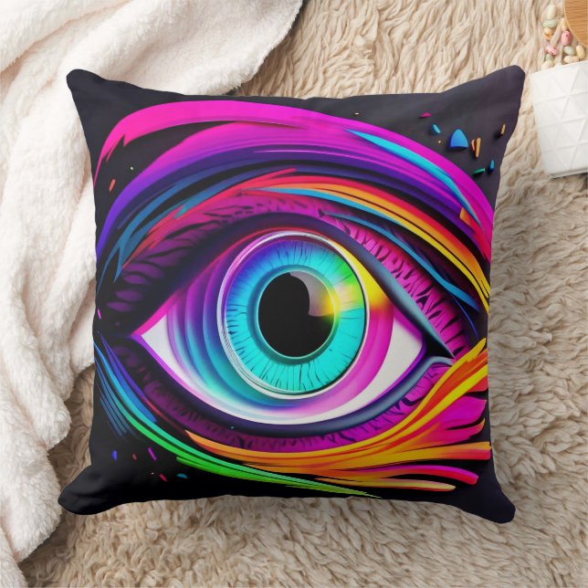 Nebula Öga Design Kudde (Filt)