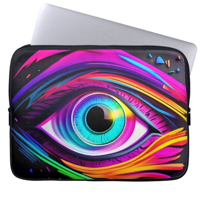 Nebula Öga Design Laptop Fodral (Framsidan)