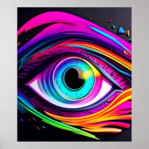 Nebula Öga Design Poster