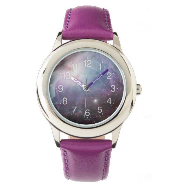 Nebula Orion Astronomy blue brunbeige himlar stjär Armbandsur (Framsida)