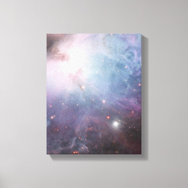 Nebula Orion Astronomy blue brunbeige himlar stjär Canvastryck (Framsida)