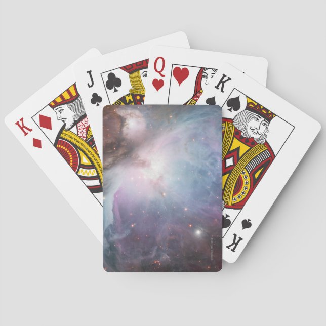 Nebula Orion Astronomy blue brunbeige himlar stjär Casinokort (Baksidan)