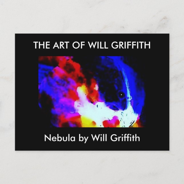 NEBULA PAINING POSTCARD VYKORT (Framsida)