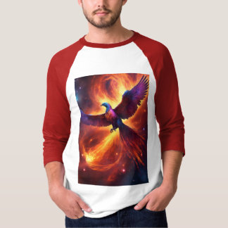 "Nebula Phoenix: Cosmic Dance of Galactic Vingar" T Shirt