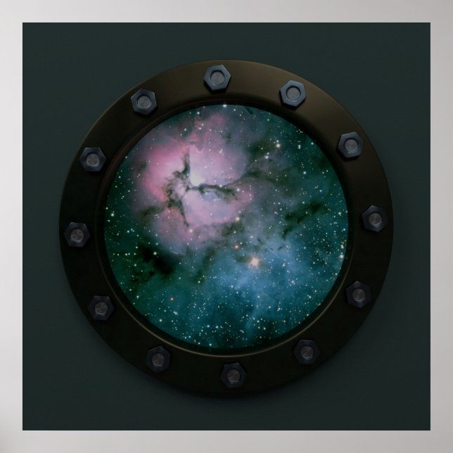 Nebula Porthole Poster (Framsidan)
