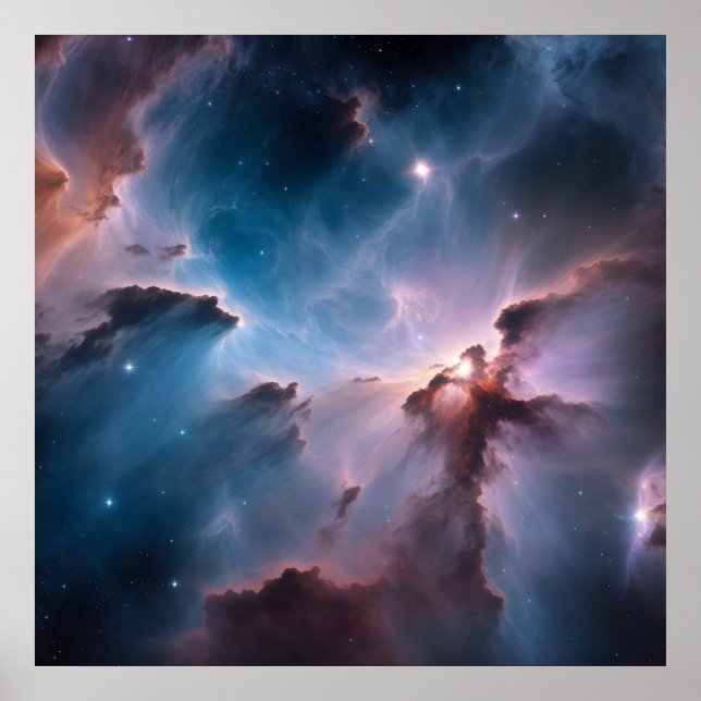 Nebula-Poster i ytterrymden Poster (Framsidan)