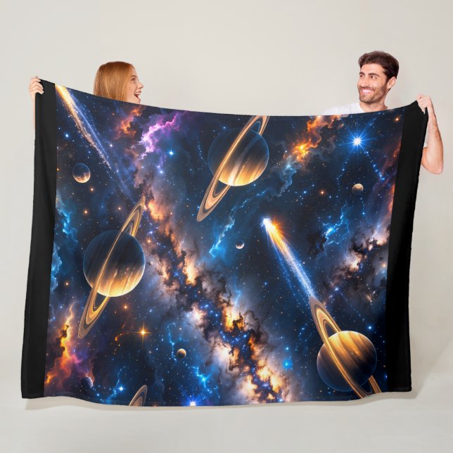 Nebula premium fleece blanket (På plats)