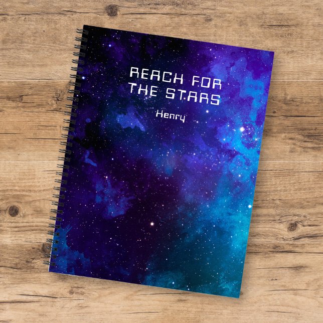 Nebula Reach för stjärnor w/ Namn Anteckningsbok (Skapare uppladdad)