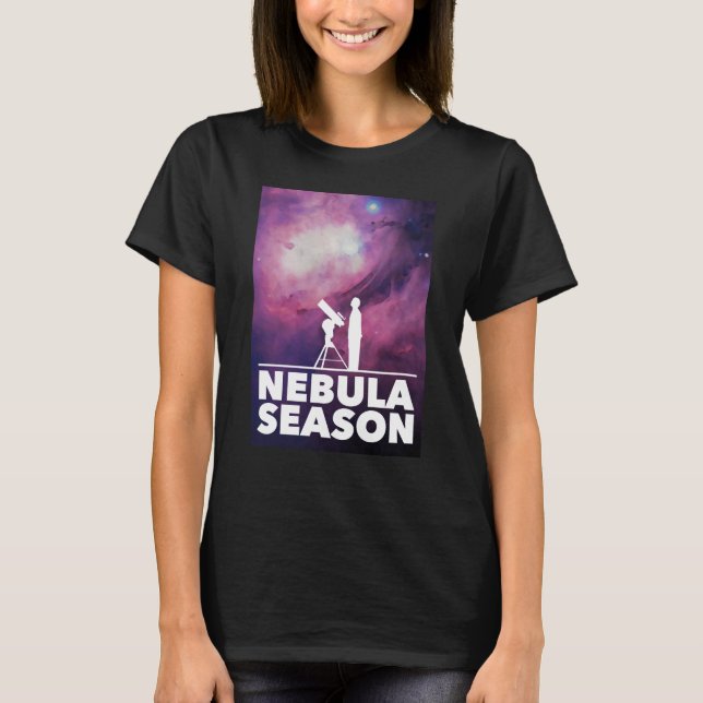Nebula Season Womans T-Shirt Black (Framsida)