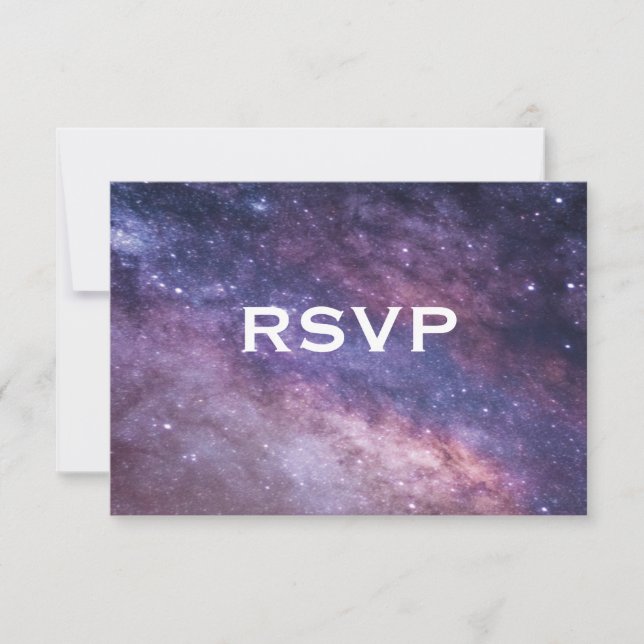 Nebula Space Cosmos Bröllop Svar (Framsida)
