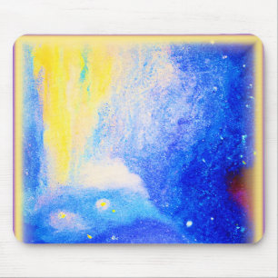 Nebula Stars Blue, Gult och Milky White. Köp nu Musmatta