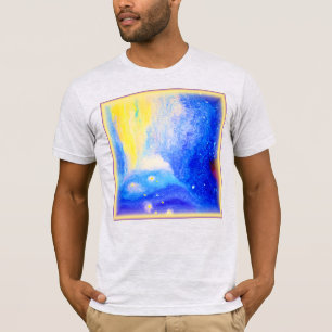 Nebula Stars Blue, Gult och Milky White. Köp nu T Shirt