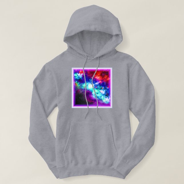 Nebula Stars Digital Art Design. Köp nu Hoodie (Design framsida)