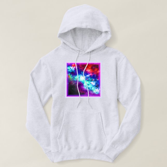 Nebula Stars Digital Art Design. Köp nu Hoodie (Design framsida)