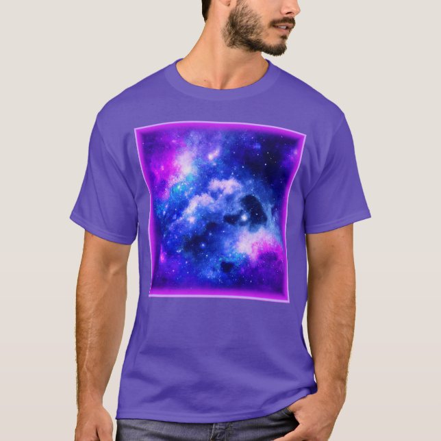 "Nebula Stars" - En fantastisk digital konst - köp T Shirt (Framsida)