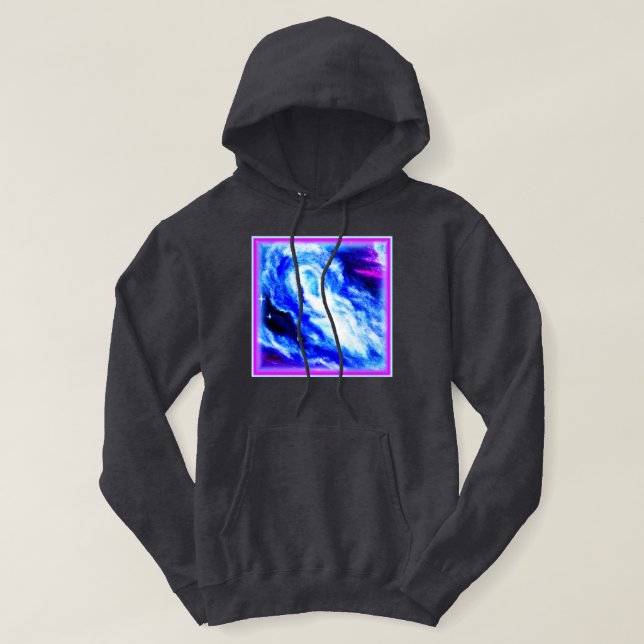 Nebula Stars vackra design. Köp nu Hoodie (Design framsida)
