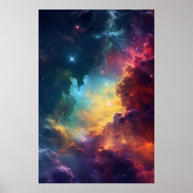 Nebulae Overture: Planettekonst Poster (Framsidan)