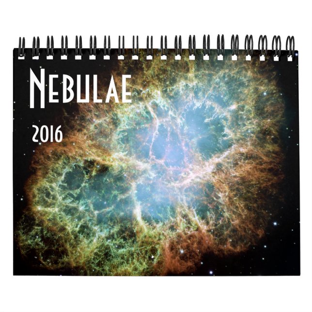 Nebulae Space Astronomy 2016 Stars NASA Kalender (Omslag)