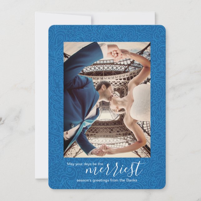 Nebulas Blue Paisley, julkort (Framsida)