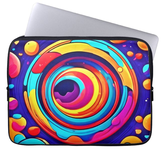 Nebulas färgstarka konsmiska vortex Art Laptop Fodral (Framsidan)