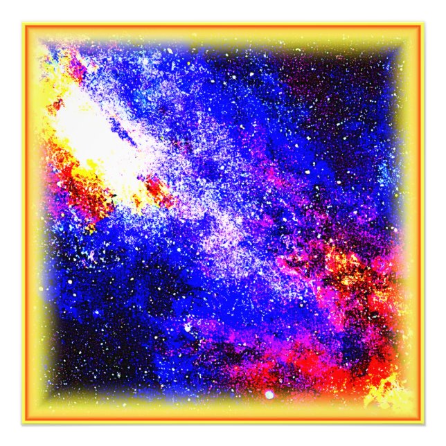Nebulas och Galaxies skönhet. Köp nu Fototryck (Framsidan)