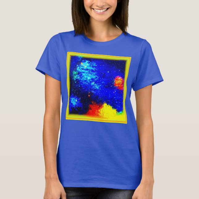 Nebulas och Galaxies skönhet. Köp nu T Shirt (Framsida)