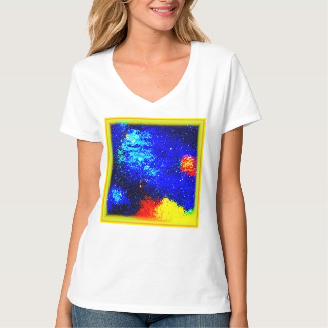 Nebulas och Galaxies skönhet. Köp nu T Shirt (Framsida)