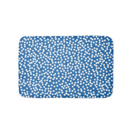 Nebulasblått med vita Snö-punkter Badrumsmatta