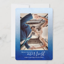 Nebulasblått Ombre, julkort