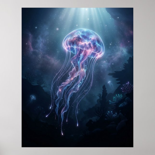 Nebulosa Maneter Kosmiska Havet Poster (Framsidan)
