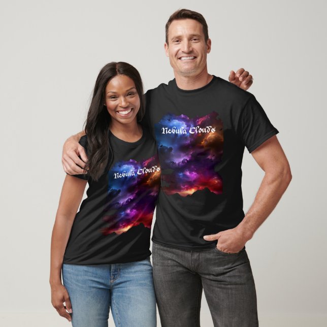 Nebulosamoler Stjärnor och Galaxer T Shirt (Unisex)