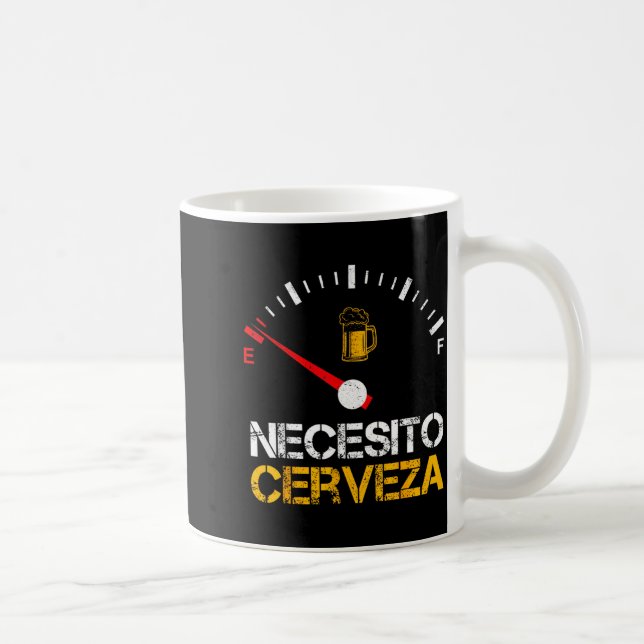 Necesito Cerveza Funny Quote Saying Spanish Beer L Kaffemugg (Höger)