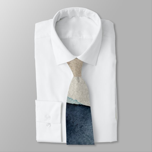 Neck Tie - Abstrakt Blue Slips (Bunden)