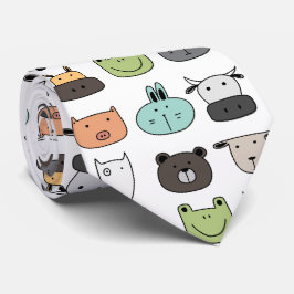 Neck Tie - Animal Ansikte Slips