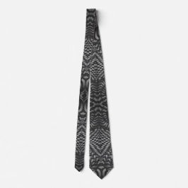 Neck Tie, Black and White Slips