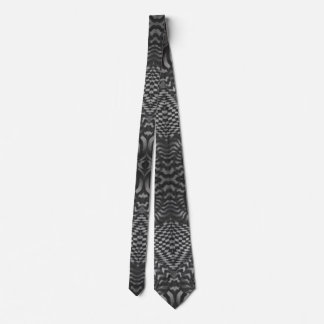 Neck Tie, Black and White Slips