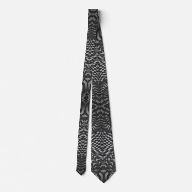 Neck Tie, Black and White Slips (Baksida)