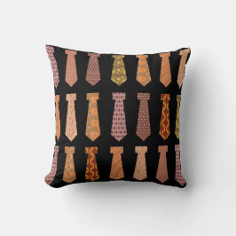 Neck Tie Brown Epic Mönster Design Kudde