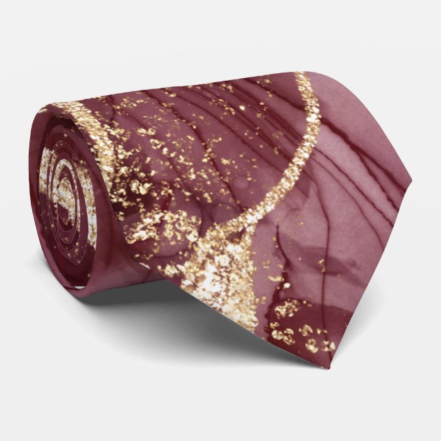 Neck Tie Burgundy Agate Slips (Rullad)