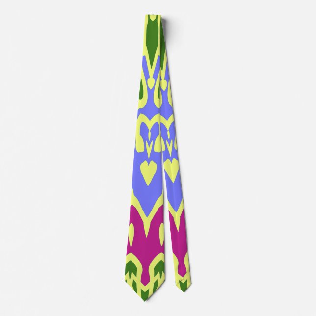 Neck Tie, Ett flerglansigt tryckmönster för tyg de Slips (Framsida)