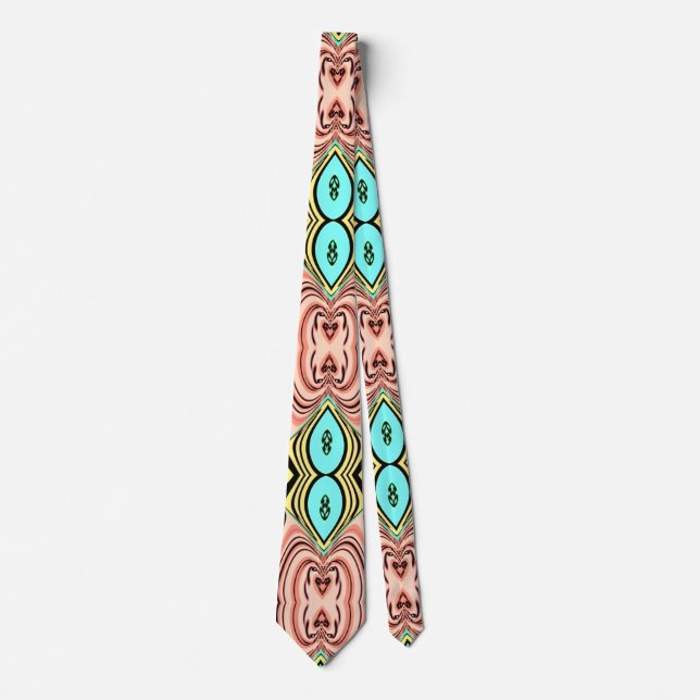Neck Tie, Ett flerglansigt tygtryckmönster design Slips (Framsida)