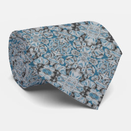 Neck Tie - Grått/Blue Nasturiums Slips
