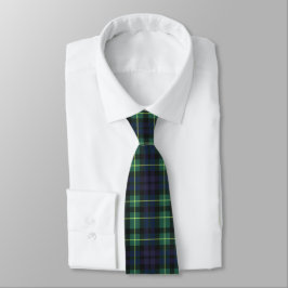 Neck Tie - Grönt Blue och Gult Tartan Slips