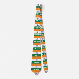 Neck Tie Indian Flagga Slips