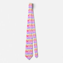 Neck Tie lavender vattenfärg